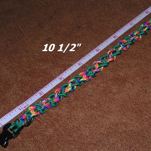Multi Color Para Cord Small Animal Unisex Bracelet - Picture 4 of 6
